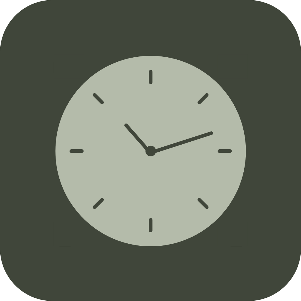 Forest Clock Icon